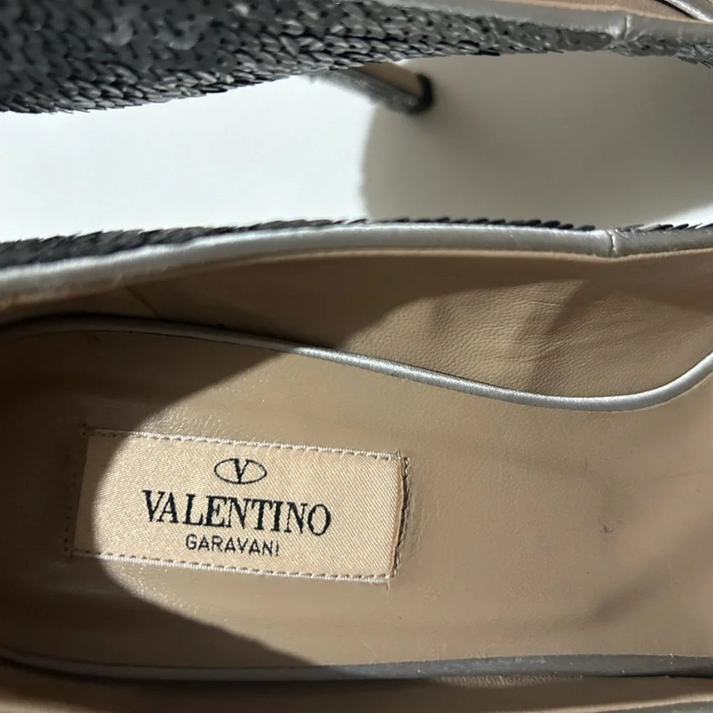 Valentino garavani sequin peep to pumps - Picture 6 of 16